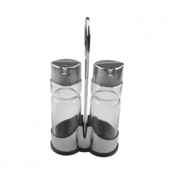 Alcuza 2 Frascos 408 Acero Inoxidable Dussel