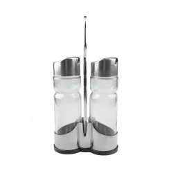 Alcuza 2 Frascos 408 Acero Inoxidable Dussel