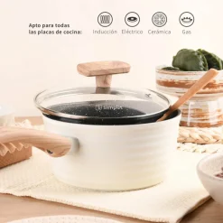 Batería de Cocina 9 piezas Antiadherente Savannah Simplit