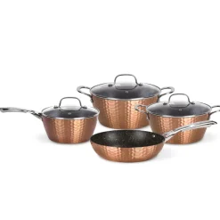 Batería de Cocina 7 piezas Antiadherente Copper Simplit