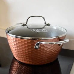 Batería de Cocina 7 piezas Antiadherente Copper Simplit