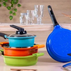 Batería de cocina 7 pzs Natural Roichen