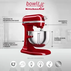 Batidora Bowl Lift 5,6 L Empire Red KitchenAid