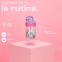 Botella Agua Niños Barbie & Pets 420ml con Bombilla UMA