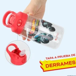 Botella Agua Niños Hot Wheels Monster Truck 420ml con Bombilla UMA