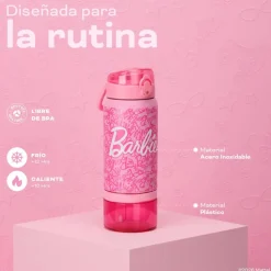 Botella Térmica Niños Barbie Inspire 2 en 1 590ml Acero Inox UMA