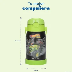 Botella Térmica Niños Hot Wheels Trucks 450ml Acero Inox UMA