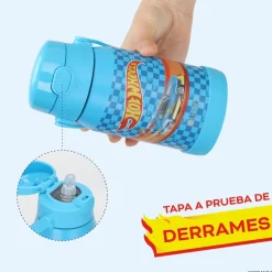 Botella Térmica Niños Hot Wheels Race 450ml Acero Inox UMA
