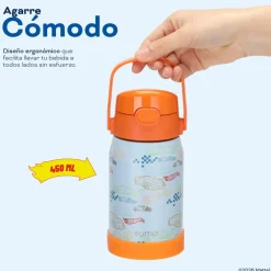 Botella Térmica Niños Hot Wheels Class 450ml Acero Inox UMA