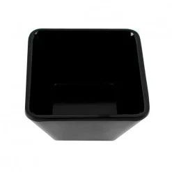 Bowl Cuadrado Melamina Negro 9cm Efay