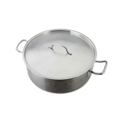 Cacerola Baja con Tapa 27lt Acero Inoxidable 45x17cm Lacor