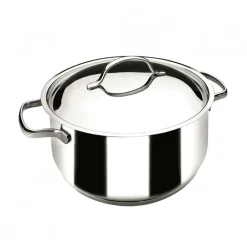 Cacerola con Tapa 1,5lt Inoxidable 16x8cm Basic Lacor
