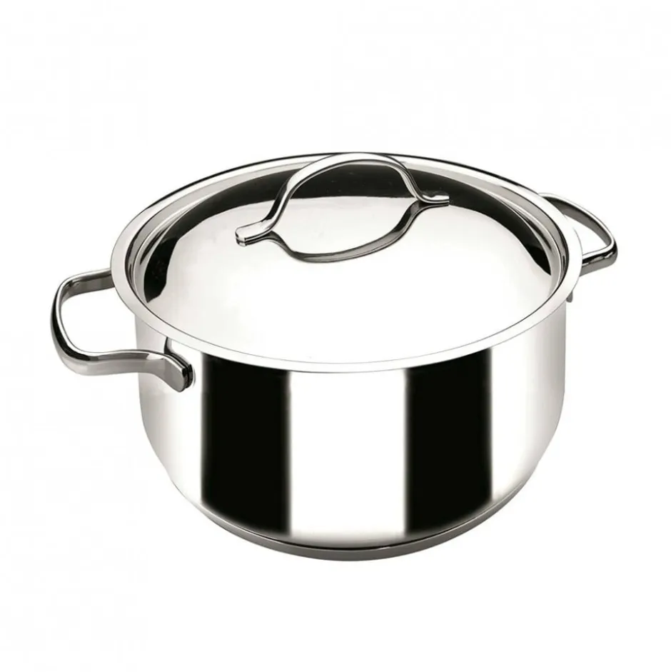 Cacerola con Tapa 1,5lt Inoxidable 16x8cm Basic Lacor