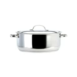 Cacerola con Tapa 6,5Lt Inoxidable 28x11cm Lacor