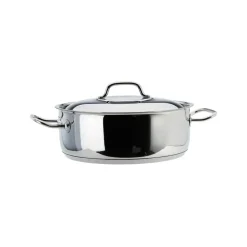 Cacerola con Tapa 6,5lt Inoxidable 28x11cm Lacor
