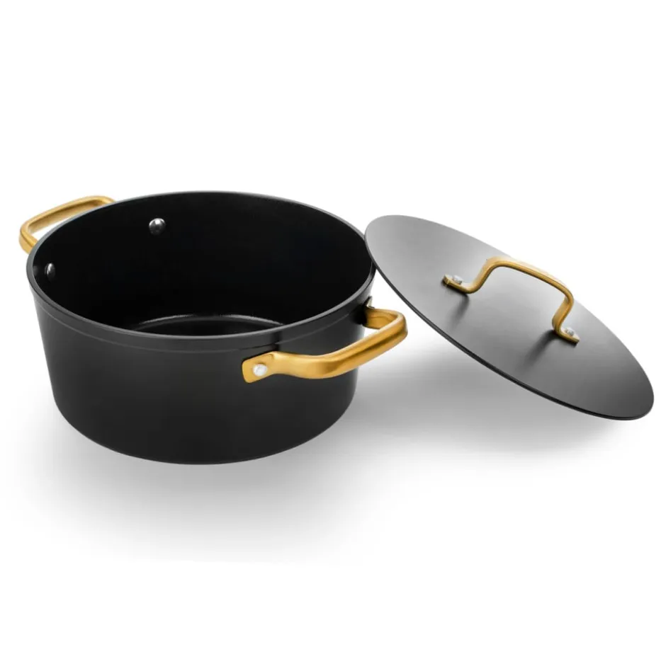 Cacerola 4,3L Aluminio Forjado Negro 24cm Samoa Iconic Arcos