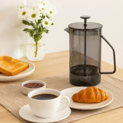 Cafetera Francesa Borosilicato Negra 600 ml