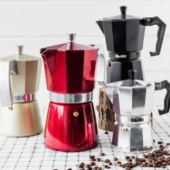 Cafetera Italiana Express Aluminio 300ml Dorada Evva Ibili
