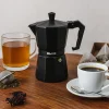 Cafetera Italiana Express 700ml Aluminio Negra Ibili