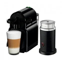 Cafetera Nespresso Inissia Black + Espumador Aeroccino