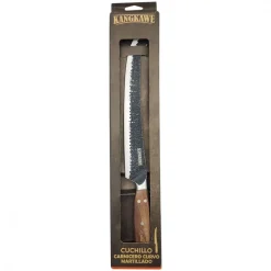 Cuchillo Carnicero 25cm Curvo Martillado Kangkawe