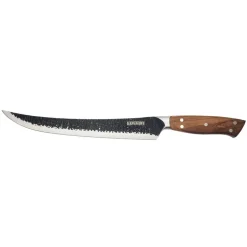 Cuchillo Carnicero 25cm Curvo Martillado Kangkawe