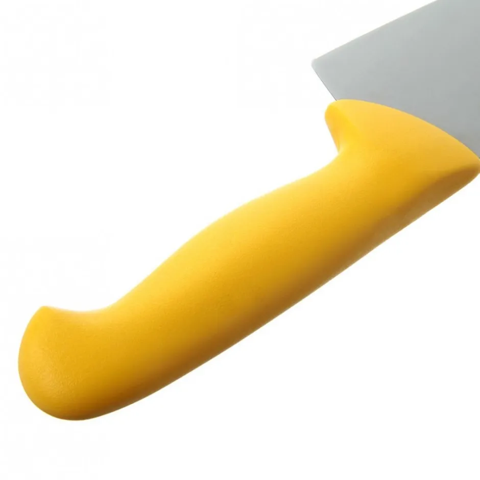 Cuchillo Medio Golpe Arcos Mango Amarillo 20cm