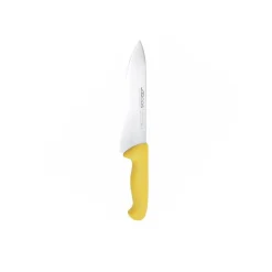 Cuchillo Medio Golpe Mango Amarillo 20cm Arcos