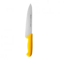 Cuchillo Medio Golpe Mango Amarillo 25cm Arcos