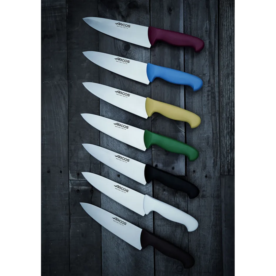 Cuchillo Medio Golpe Mango Verde 25cm Arcos