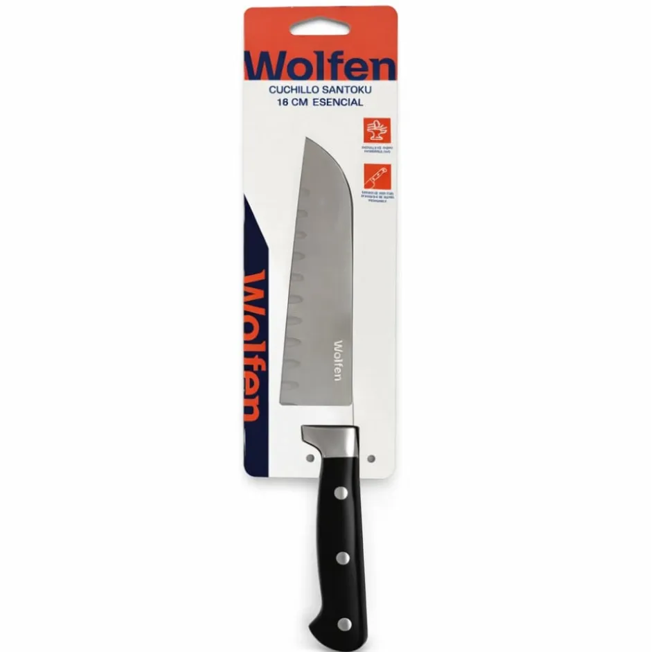 Cuchillo Santoku 18 cm Wolfen