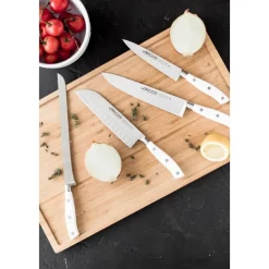 Cuchillo Santoku Forjado Mango Blanco 18 cm Riviera Arcos