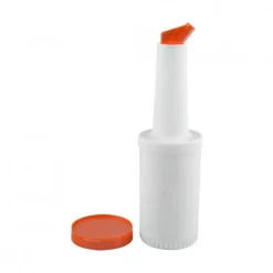 Dispensador Bar 1lt Blanco/Naranja Winco