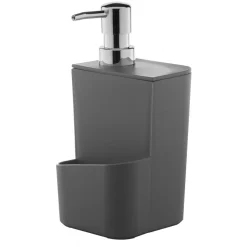 Dispensador Lavaloza con Porta Esponja Gris 0,650lt OU