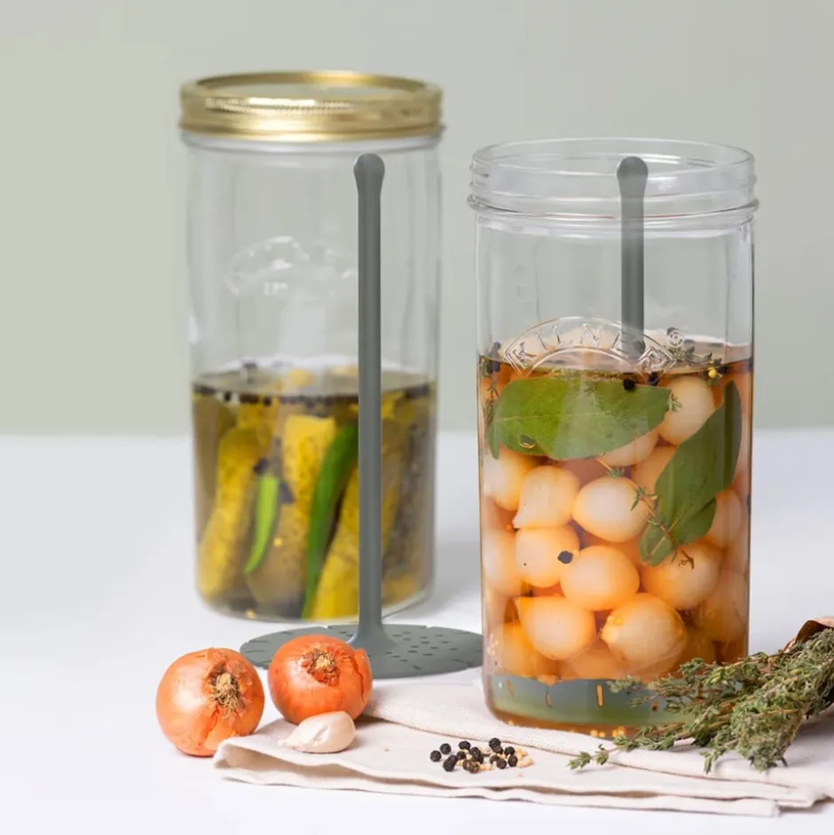 Frasco con Levantador de Aceitunas 1 lt Kilner