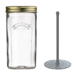 Frasco con Levantador de Aceitunas 1 lt Kilner
