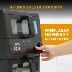 Freidora de Aire Duo 10lt Negra Mouvair