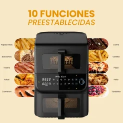 Freidora de Aire Duo 10lt Negra Mouvair