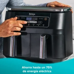 Freidora de aire Ninja doble 6 en 1 7.6 Lt