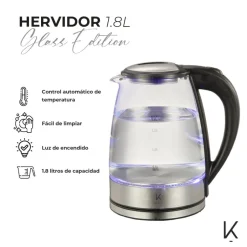 Hervidor Glass Edition 1.8L Kitchen-it
