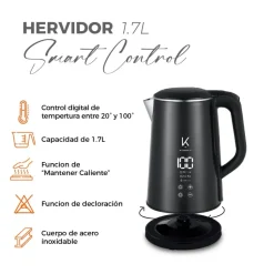 Hervidor Smart Control 1.7L Kitchen-it