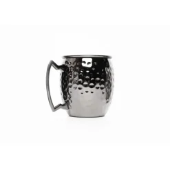 Jarra 500ml Martillado Negro Brillante Moscow Mule Lugano