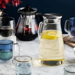Jarro Borosilicato 1,7lt con Tapa de Acero Marsella Lugano