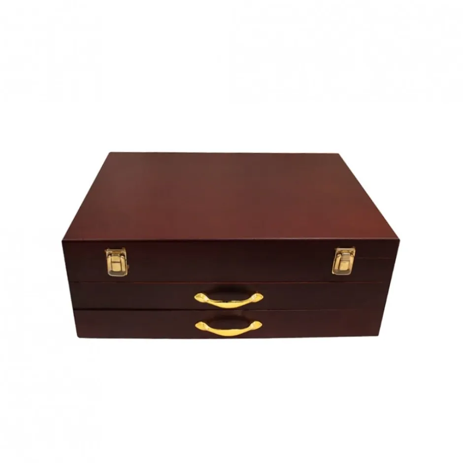 Juego 102 piezas de Cubertería con Estuche de Madera Wolfen