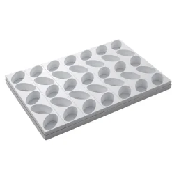 Kit 4pzs Molde Monoporción Ovalado 2,5cm 48un Plástico Martellato