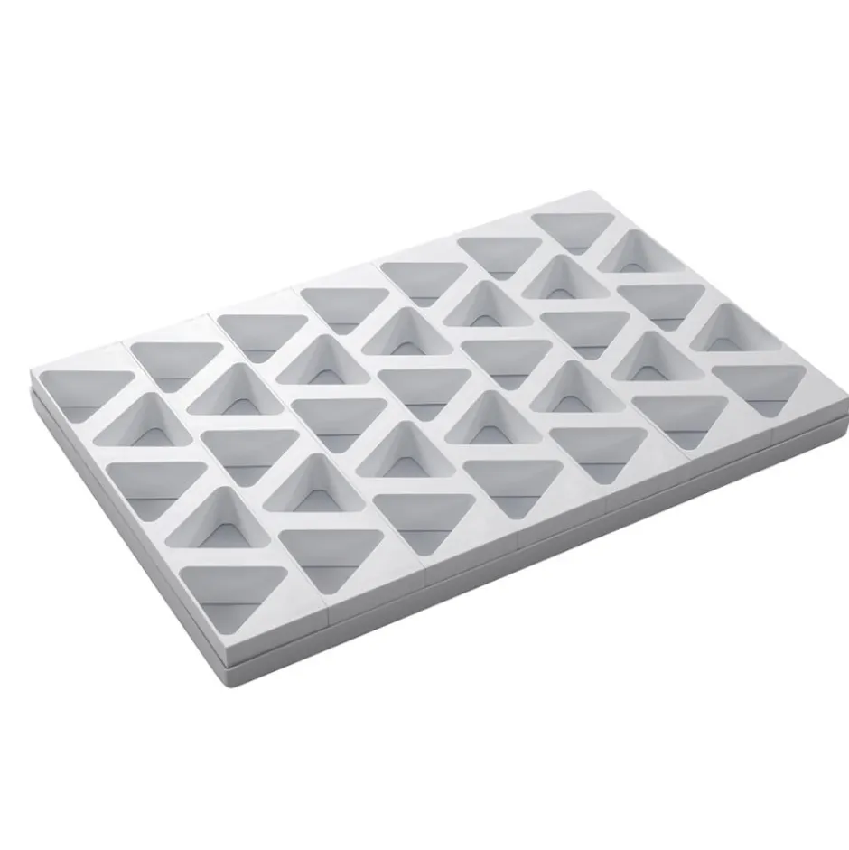 Kit 4pzs Molde Monoporción Triangular 4,2x3,8cm 48un Plástico Martellato