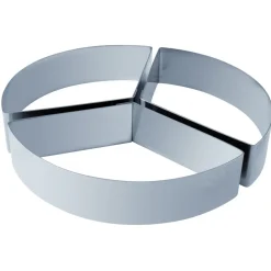 Kit 3pzs Molde Trilogía Circular 18cm Inoxidable Martellato