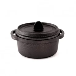Mini Cacerola Redonda con Tapa Fierro 10cm Lugano