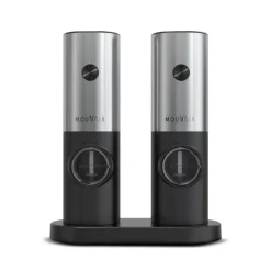 Moledor de Sal y Pimienta Eléctrico Negro Mouvair