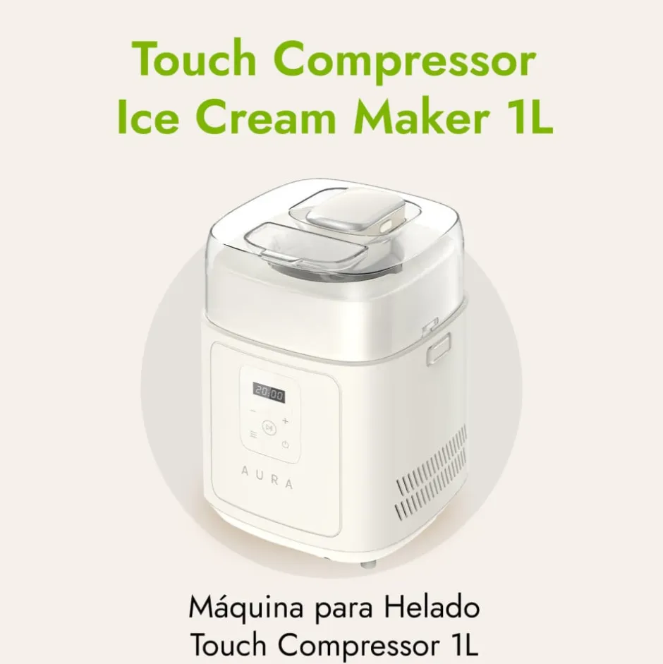 Máquina de Helado Touch Compressor 1 Litro Aura